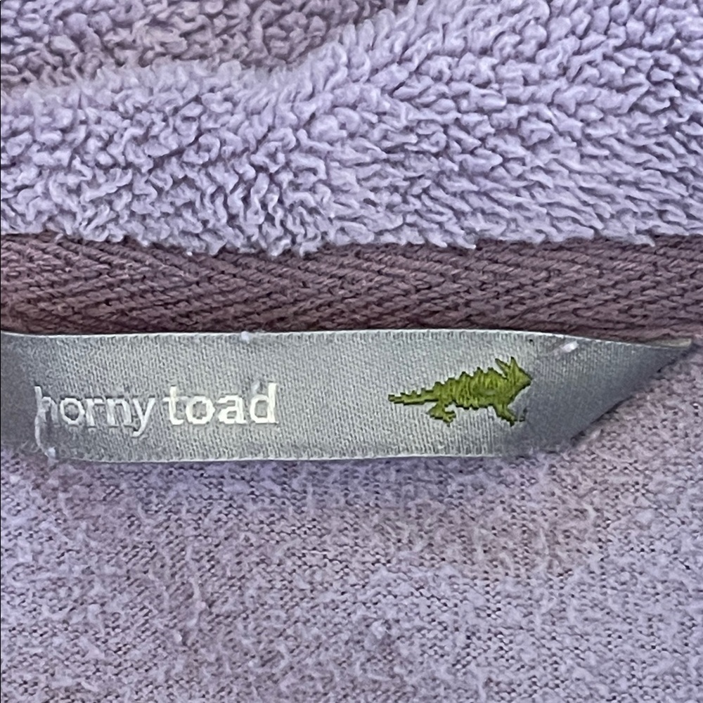Horny Toad (Toad & Co.) Lavender Fleece Hooded Pullover Size S - Picture 4 of 6